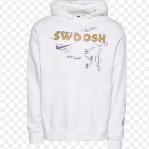 Nike Swoosh Graphic Hoodie - white M